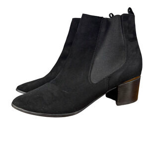Nine West Taye 2 Womens Chunky High Heel Ankle Boots Chelsea Booties Shoes 10